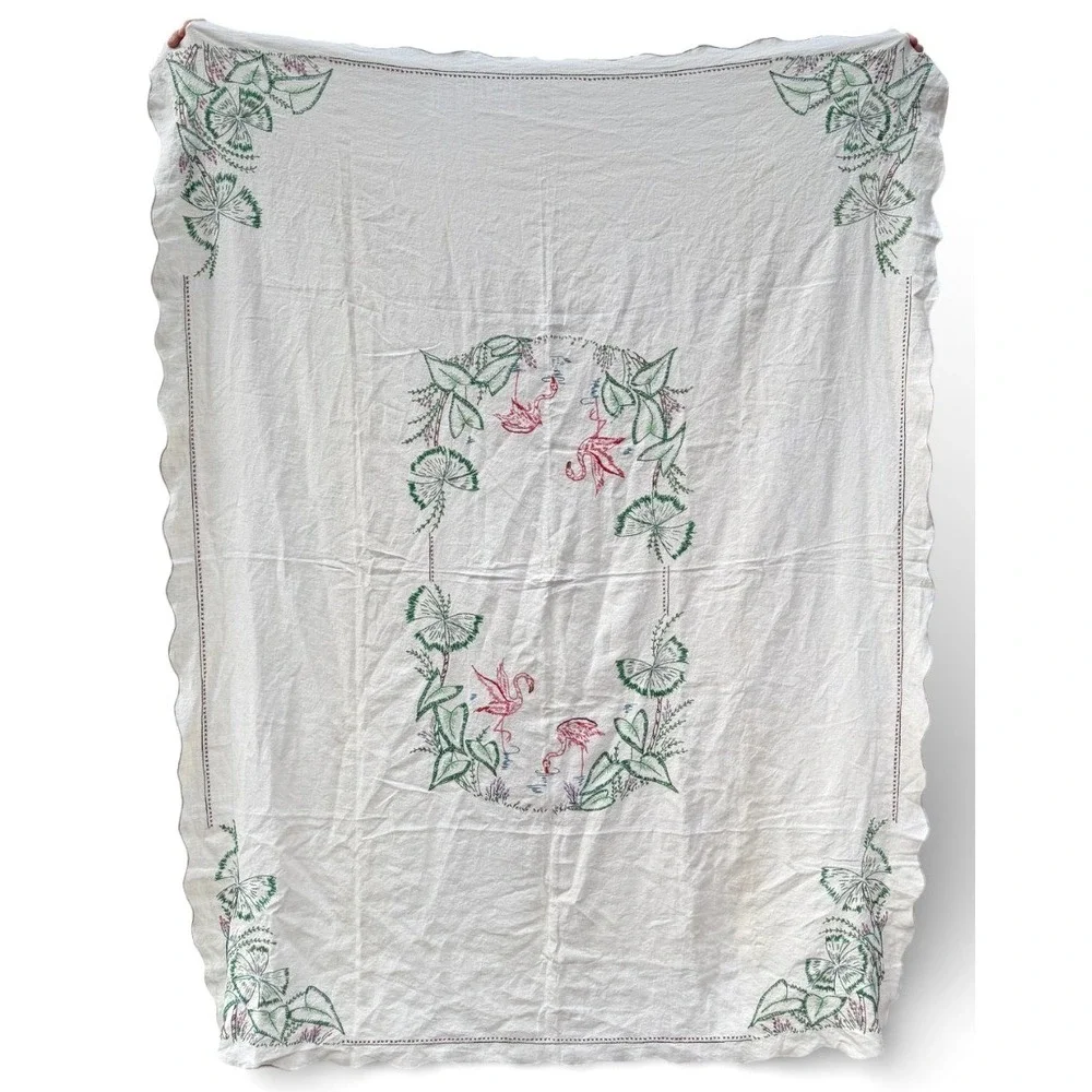 Handmade vintage embroidered